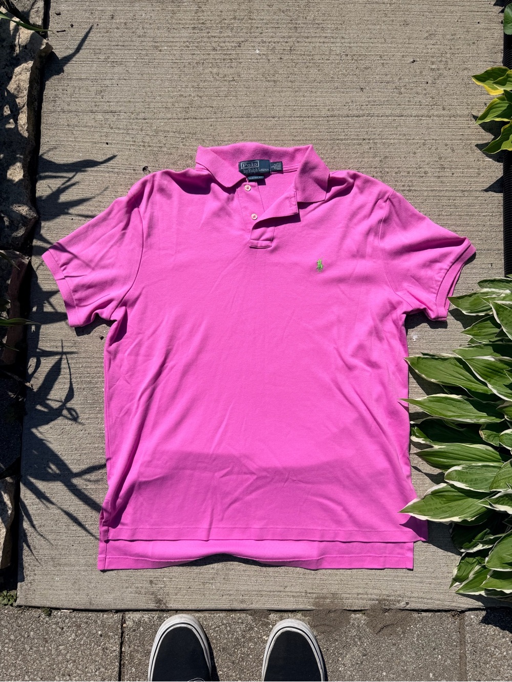 Polo Ralph Lauren Men’s Pink Polo Shirt L